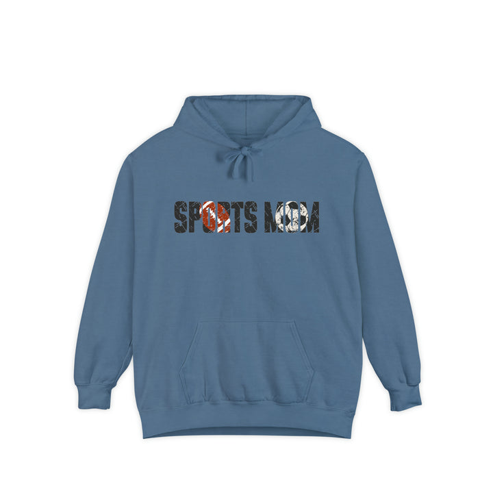 Sports Mom w/Football & Soccer Ball Adult Unisex Premium Hooded Sweatshirt