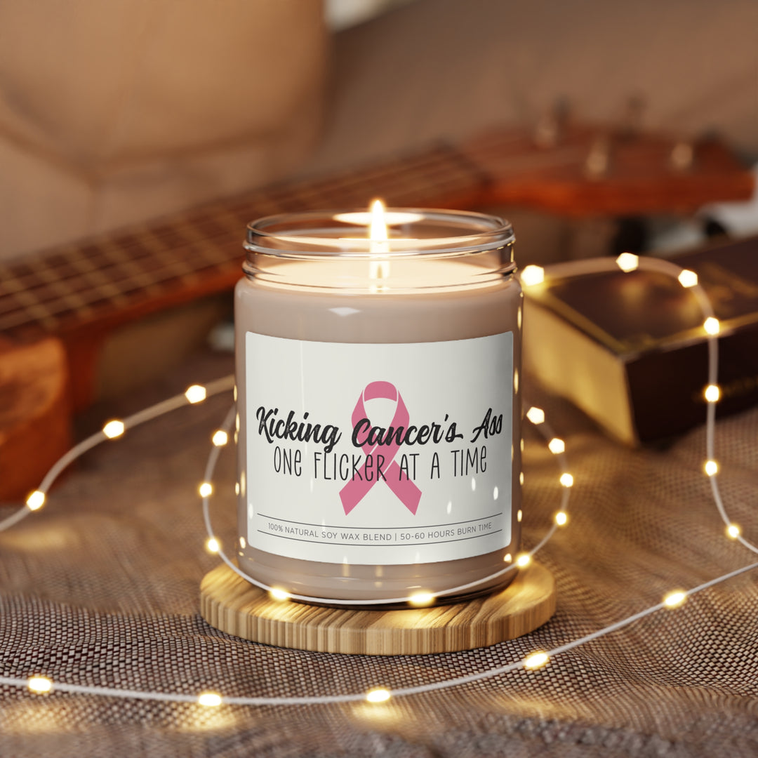 Kicking Cancer's Ass One Flicker At A Time 9oz Candle