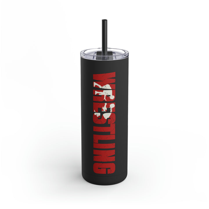Wrestling 20oz Skinny Matte Tumbler