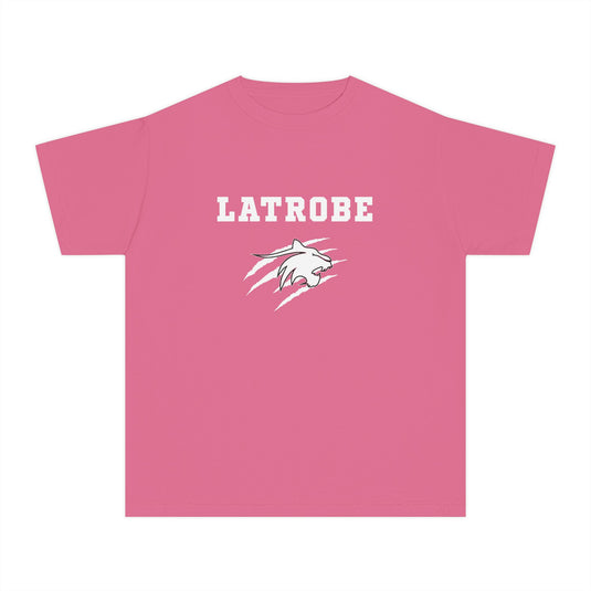 Latrobe Boys Soccer Unisex Youth Premium T-Shirt - Cancer Design