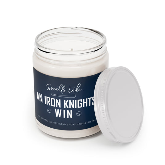 Iron Knights 9 oz Candle w/Bat and Ball Design