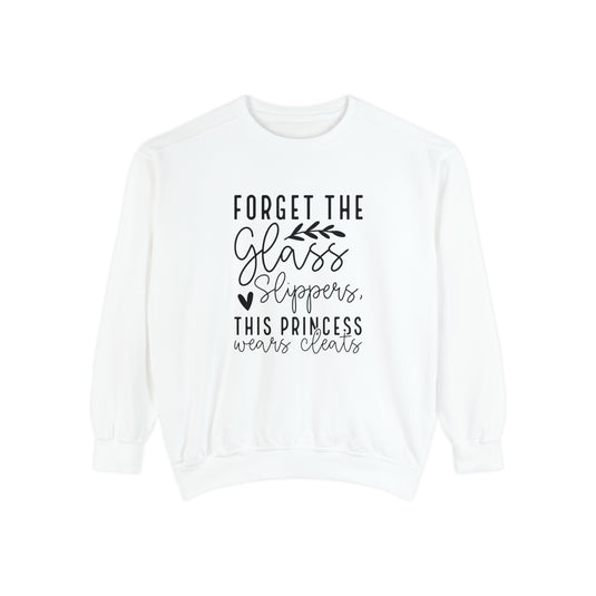 Forget the Glass Slippers Lacrosse Adult Unisex Premium Crewneck Sweatshirt