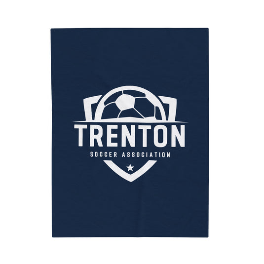 Trenton Soccer Association Velveteen Plush Blanket