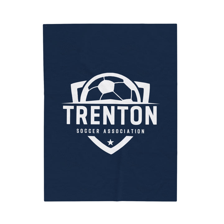 Trenton Soccer Association Velveteen Plush Blanket