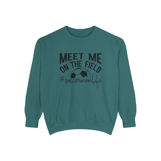 Meet Me on the Field Soccer Adult Unisex Premium Crewneck Sweatshirt