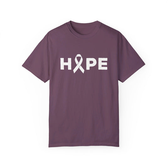 Hope Cancer Ribbon Adult Unisex Premium T-Shirt