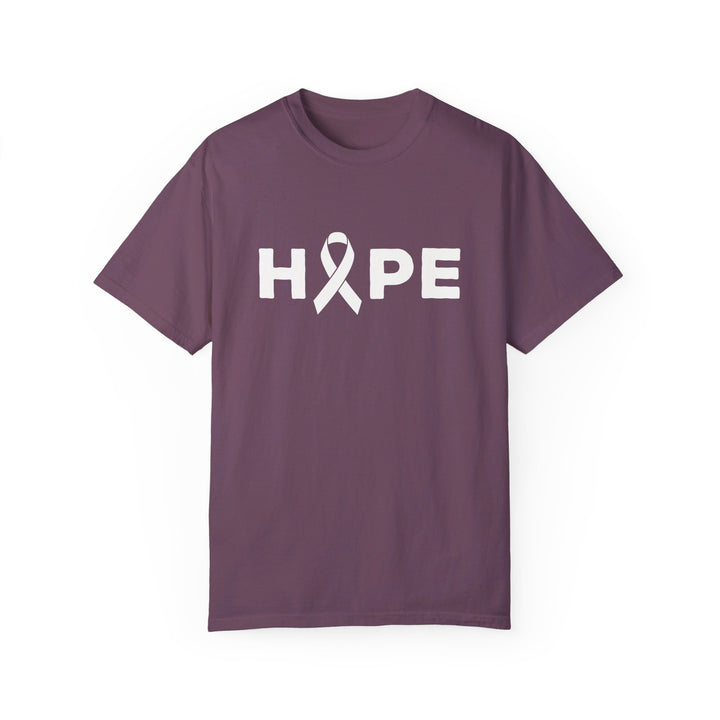 Hope Cancer Ribbon Adult Unisex Premium T-Shirt
