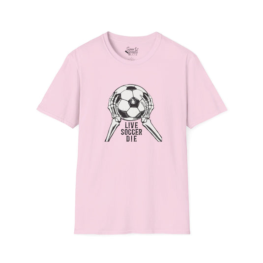 Live Soccer Die Adult Unisex Basic T-Shirt