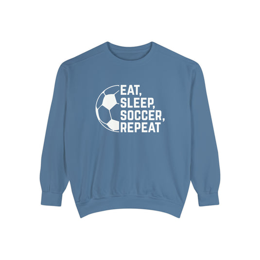 Eat Sleep Soccer Repeat Adult Unisex Premium Crewneck Sweatshirt