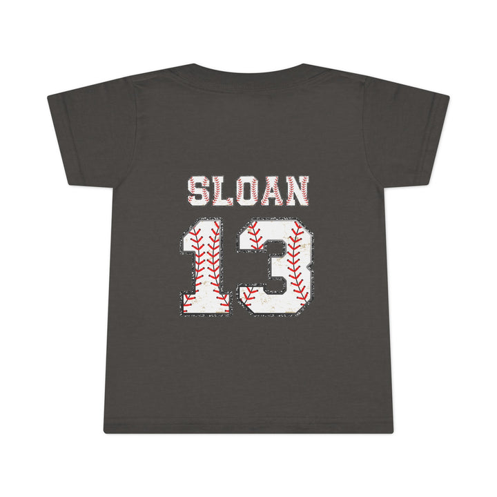 Iron Knights Toddler Unisex T-Shirt w/Flag Design & Name and Number on Back