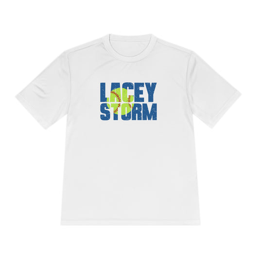 Lacey Storm Unisex Adult Moisture Wicking T-Shirt - Softball Design