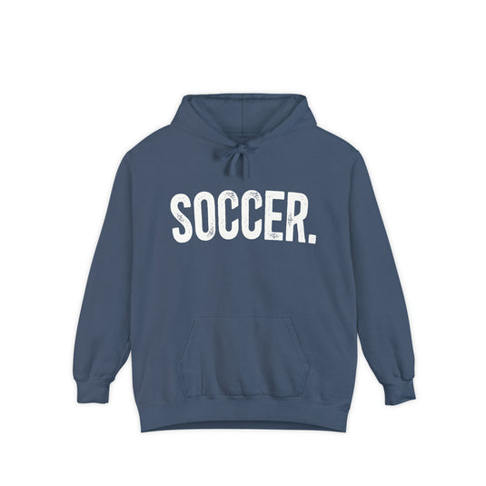 Rustic Design Soccer Adult Unisex Premium Hooded Sweatshirt