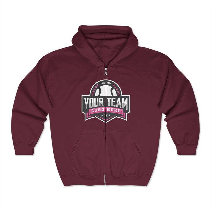 Unisex Adult Full Zip Hooded Sweatshirt - DTG