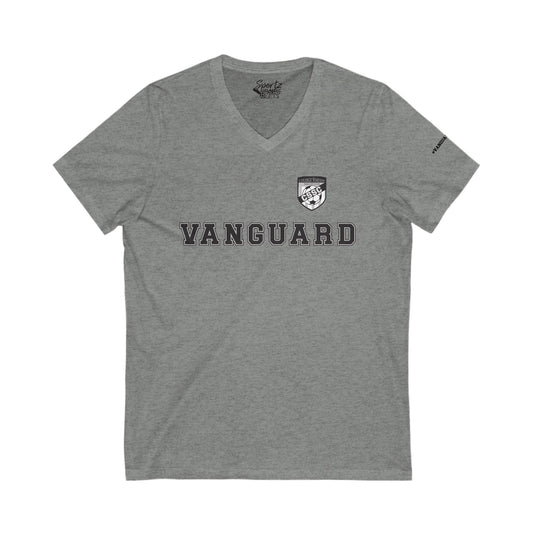 College Station Soccer Club Vanguard Adult Women's V-Neck T-Shirt w/Logo on Left Chest