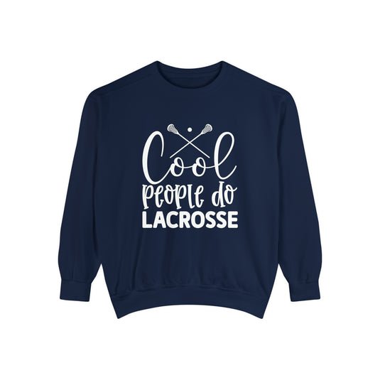 Cool People Do Lacrosse Adult Unisex Premium Crewneck Sweatshirt