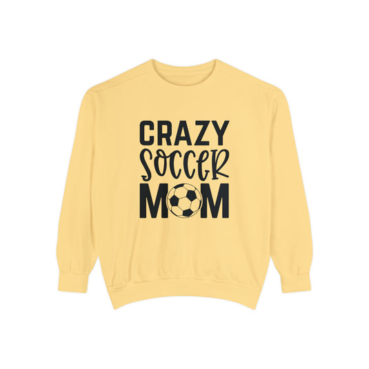 Crazy Soccer Mom Adult Unisex Premium Crewneck Sweatshirt