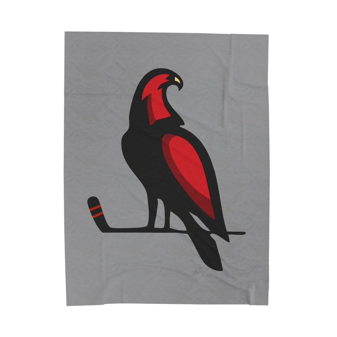 Wheeling Lightningbirds Velveteen Plush Blanket - Bird Logo Only