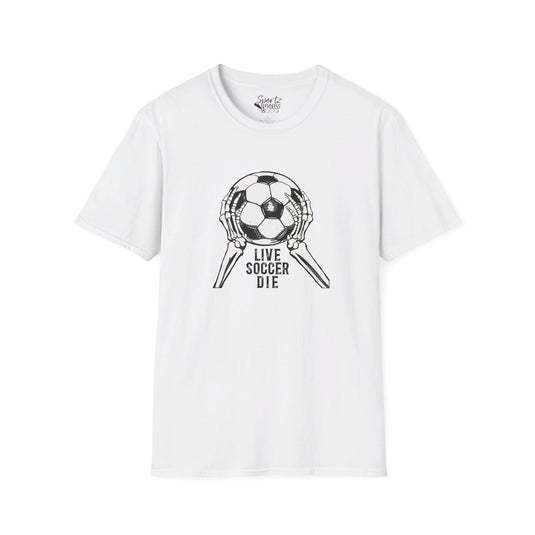 Live Soccer Die Adult Unisex Basic T-Shirt