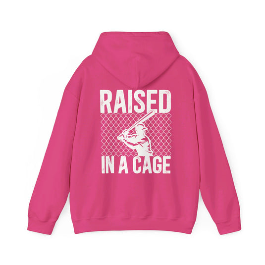 Raised in a Cage Baseball Unisex Adult Hooded Sweatshirt