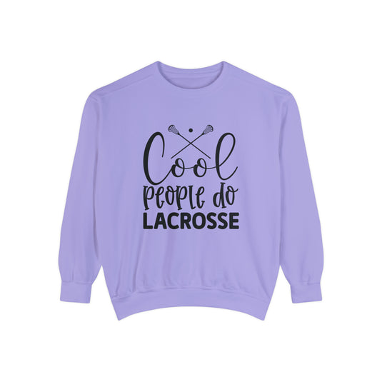 Cool People Do Lacrosse Adult Unisex Premium Crewneck Sweatshirt