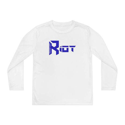 Rocket City Riot Unisex Youth Long Sleeve Competitor Moisture Wicking Shirt