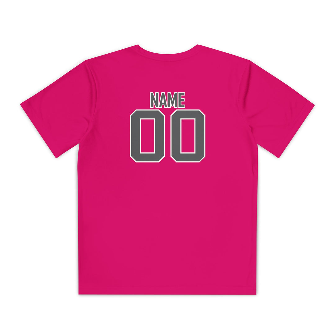 Edgewood Premier FC Unisex Youth Short Sleeve Moisture Wicking T-Shirt - Breast Cancer Awareness