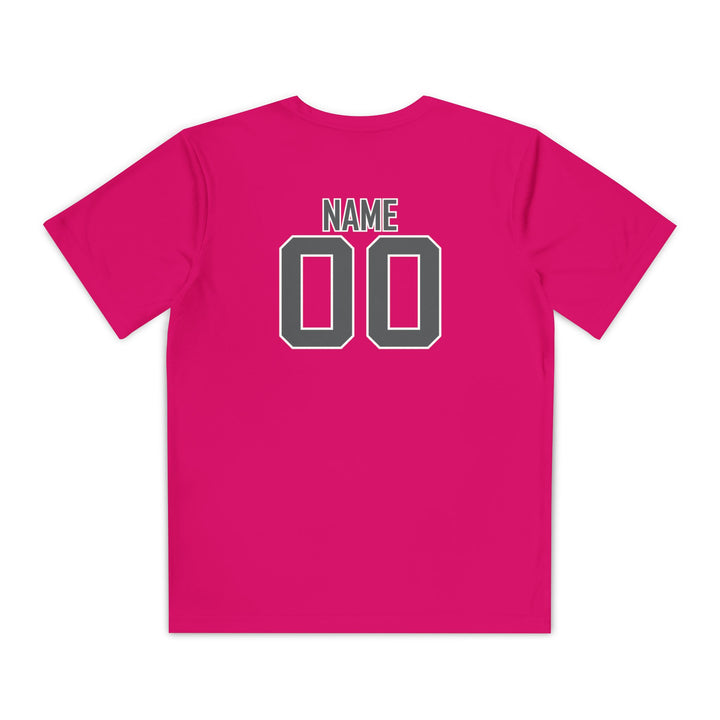 Edgewood Premier FC Unisex Youth Short Sleeve Moisture Wicking T-Shirt - Breast Cancer Awareness
