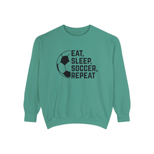 Eat Sleep Soccer Repeat Adult Unisex Premium Crewneck Sweatshirt