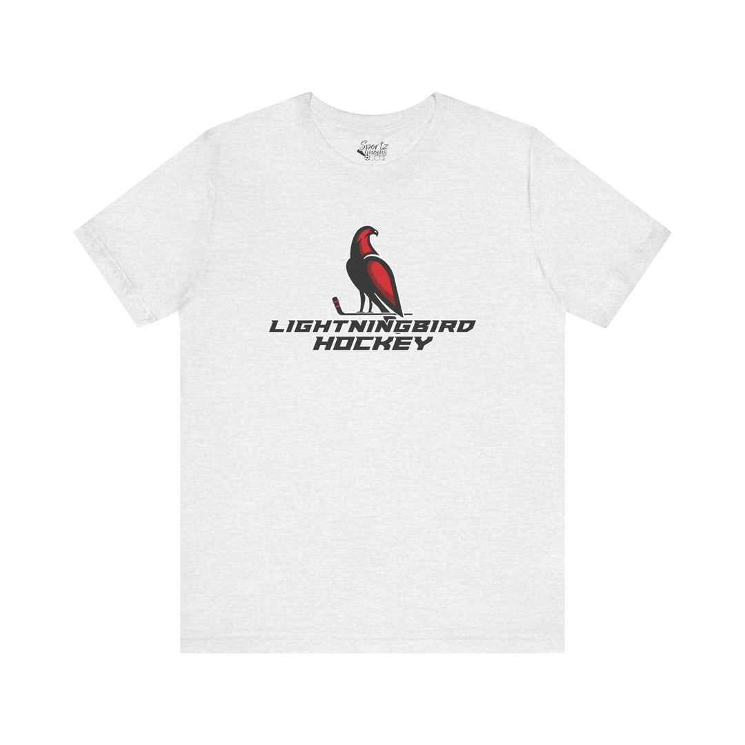 Wheeling Lightningbirds Unisex Adult Mid-Level T-Shirt - Hockey Design