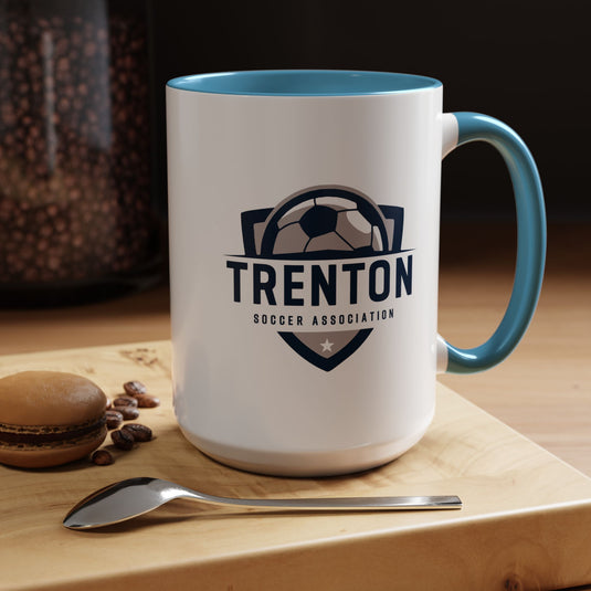 Trenton Soccer Association Accent Coffee Mug