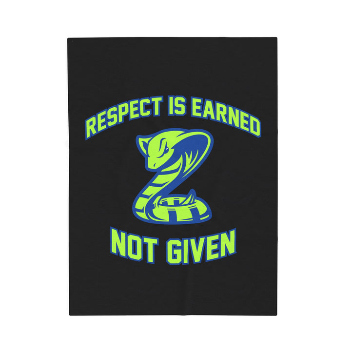 Court House Cobras Velveteen Plush Blanket - Respect Design