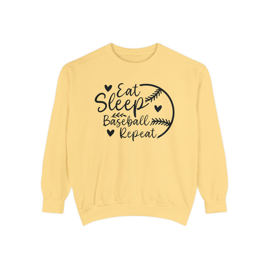 Eat Sleep Baseball Repeat Adult Unisex Premium Crewneck Sweatshirt