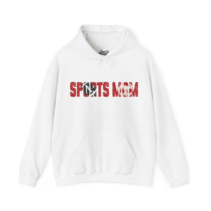 Sports Mom w/Football & Soccer Ball Adult Unisex Hooded Sweatshirt