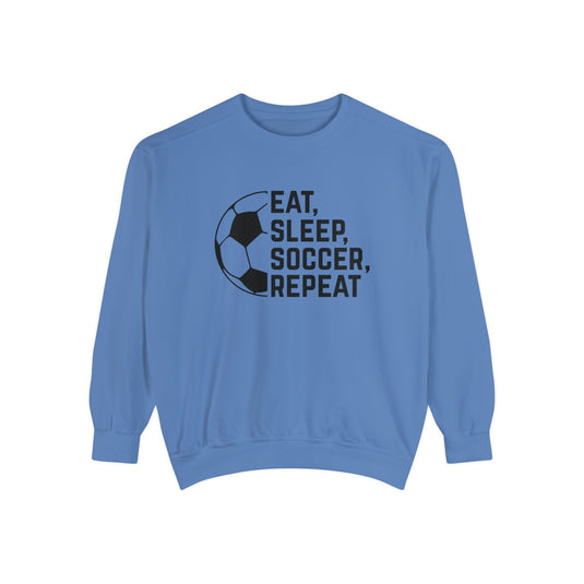 Eat Sleep Soccer Repeat Adult Unisex Premium Crewneck Sweatshirt