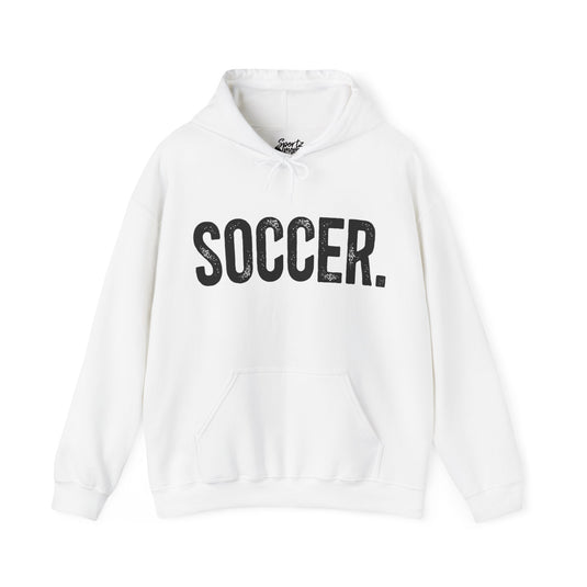 Rustic Design Soccer Adult Unisex Basic Hooded Sweatshirt