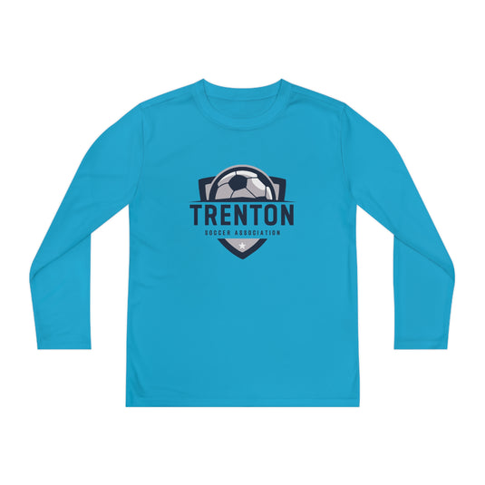 Trenton Soccer Association Unisex Youth Long Sleeve Competitor Moisture Wicking Shirt - Neon Colors