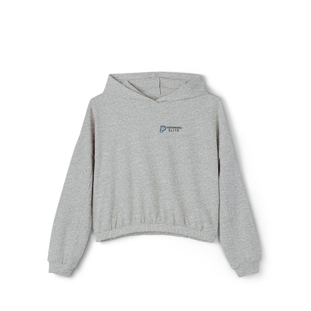 Performance Elite Women's Cinched Bottom Hoodie w/Front & Back Logo