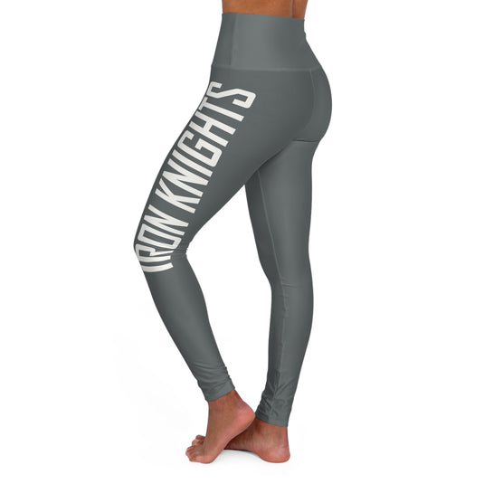 Iron Knights Women's High Waisted Yoga Leggings - Dark Grey