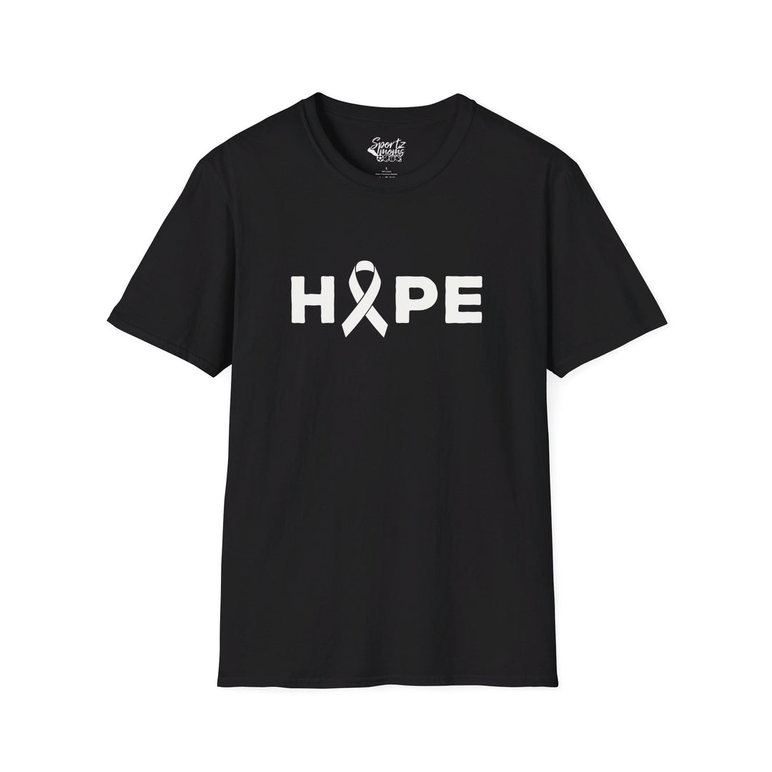 Hope Cancer Ribbon Adult Unisex T-Shirt