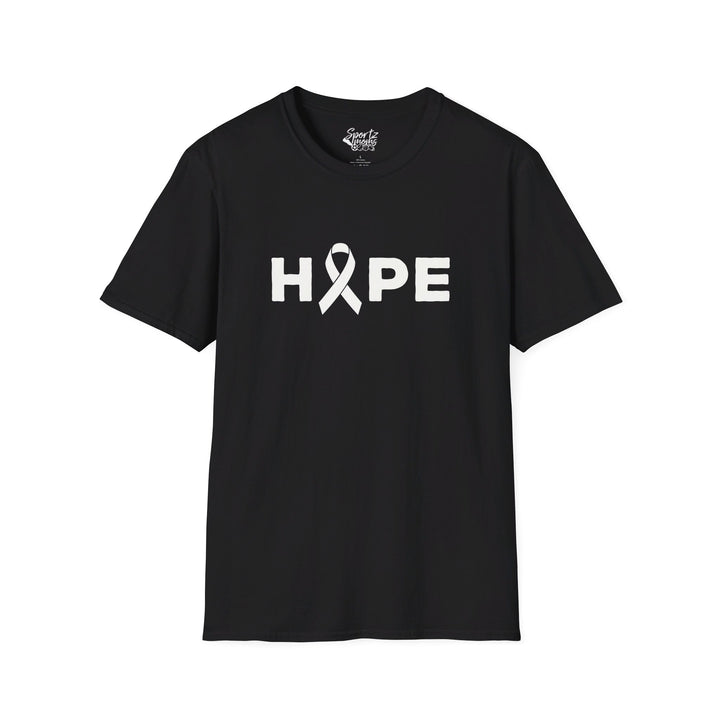 Hope Cancer Ribbon Adult Unisex T-Shirt