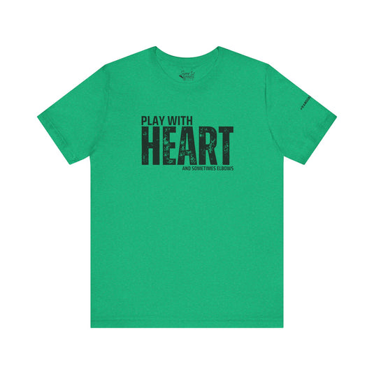 College Station Soccer Club Vanguard Unisex Adult T-Shirt - Play With Heart