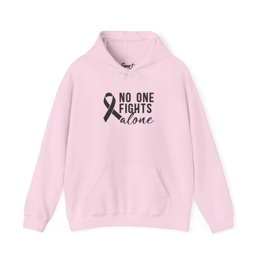 No One Fights Alone Adult Unisex Basic Hooded Sweatshirt