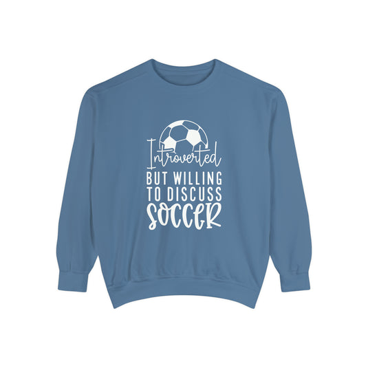 Introverted Soccer Adult Unisex Premium Crewneck Sweatshirt