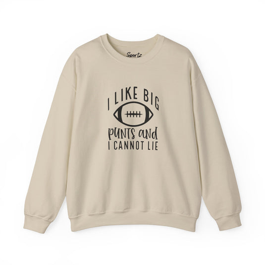 I Like Big Punts Football Adult Unisex Basic Crewneck Sweatshirt