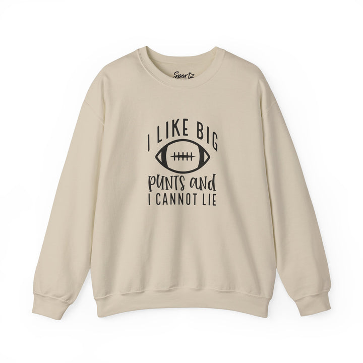 I Like Big Punts Football Adult Unisex Crewneck Sweatshirt