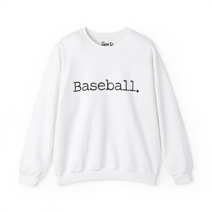 Typewriter Design Baseball Adult Unisex Crewneck Sweatshirt
