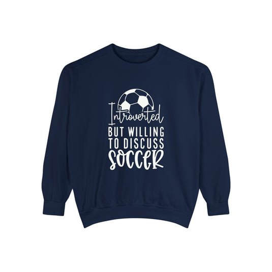 Introverted Soccer Adult Unisex Premium Crewneck Sweatshirt