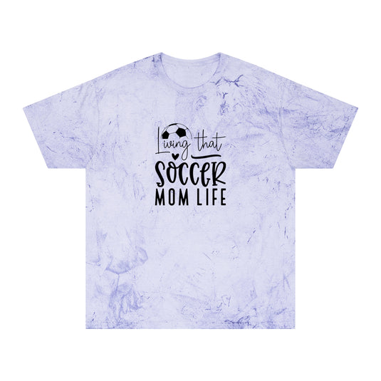 Living That Soccer Mom Life Adult Unisex Colorblast T-Shirt