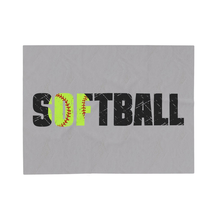 Softball Plush Blanket