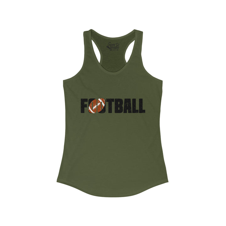 Football Adult Women's Racerback Tank
